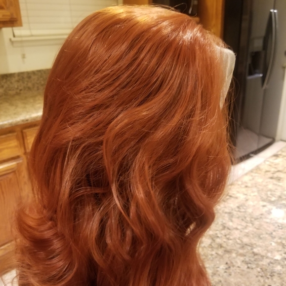 Copper Red Lace Front Wig main image 3